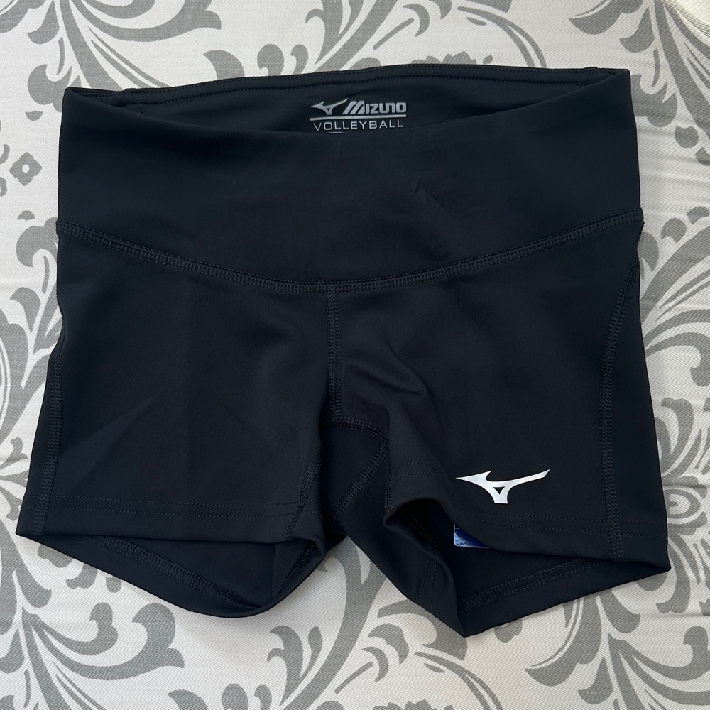 Mizuno Women's Black Athletic Shorts (two pairs)